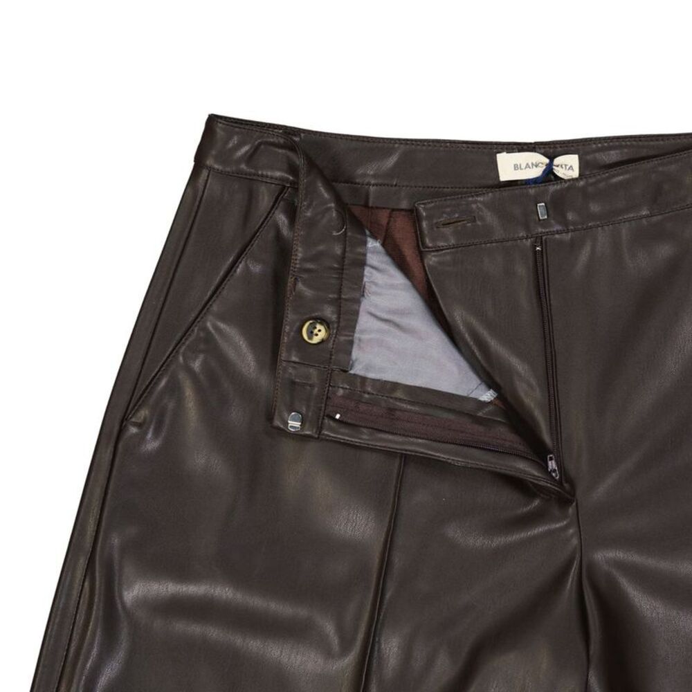 BLANCA VITA Brown Polyethylene Bermuda Women's Shorts - Picture 3 of 3